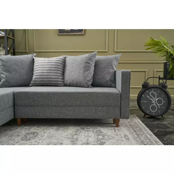 Coltar Extensibil Aydam Stanga, 215x150x80 cm - Gri picture - 3