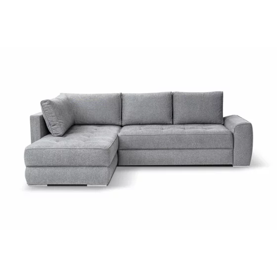 Coltar Extensibil Bari, Universal, 266x185x74-91 h cm, Stofa, Gri picture - 1