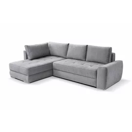 Coltar Extensibil Bari, Universal, 266x185x74-91 h cm, Stofa, Gri