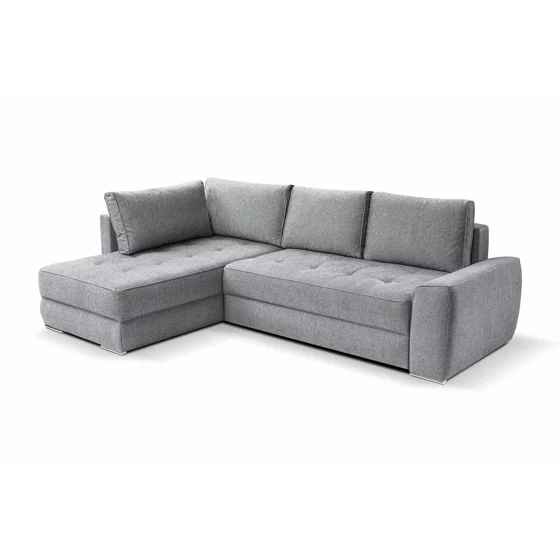 Coltar Extensibil Bari, Universal, 266x185x74-91 h cm, Stofa, Gri picture - 2