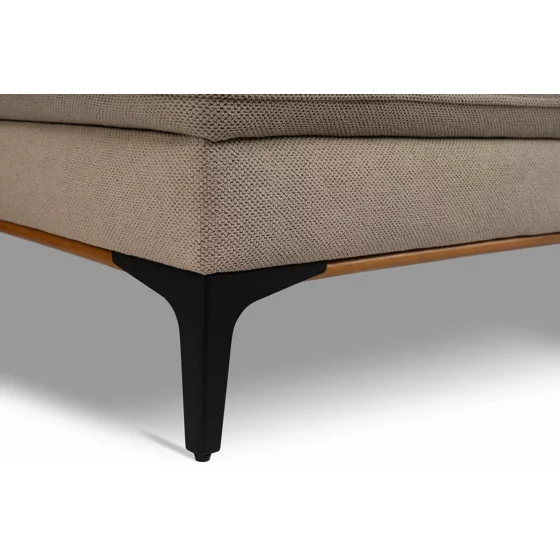 Coltar Extensibil Bergamo 238x162x92 h cm, Stofa Beige Inchis picture - 4