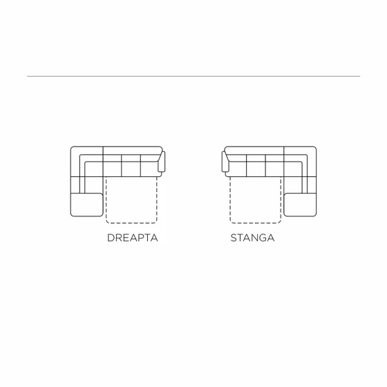 Coltar Extensibil Bergamo 238x162x92 h cm, Stofa Beige Inchis picture - 9