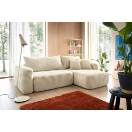 Coltar Extensibil Billy, Universal, 273x168x95 h cm, Stofa Raiata, Ecru