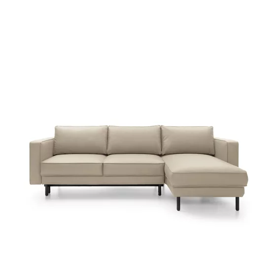 Coltar Extensibil California, Universal, 262x156x87 h cm, Piele Ecologica, Beige picture - 1
