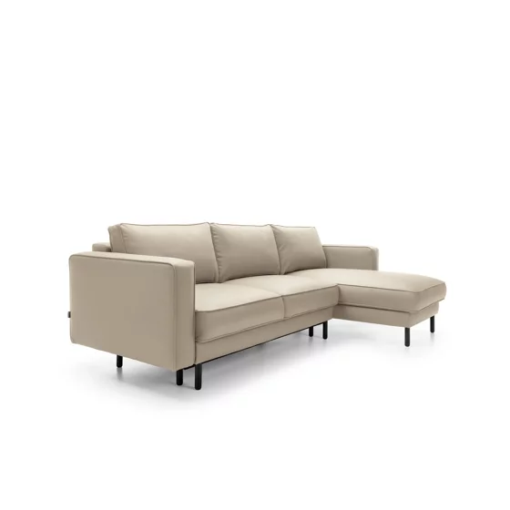 Coltar Extensibil California, Universal, 262x156x87 h cm, Piele Ecologica, Beige picture - 3