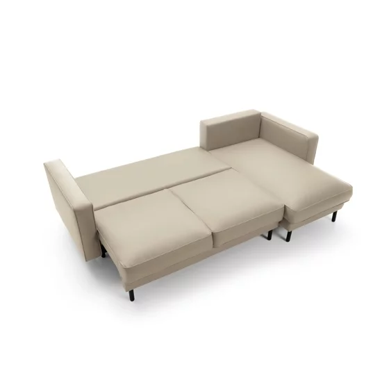 Coltar Extensibil California, Universal, 262x156x87 h cm, Piele Ecologica, Beige picture - 8