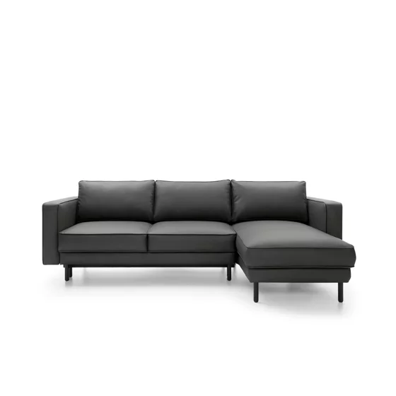  Coltar Extensibil California, Universal, 262x156x87 h cm, Piele Ecologica, Negru picture - 1