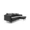  Coltar Extensibil California, Universal, 262x156x87 h cm, Piele Ecologica, Negru picture - 4