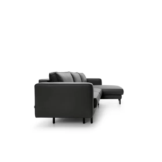  Coltar Extensibil California, Universal, 262x156x87 h cm, Piele Ecologica, Negru picture - 5