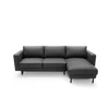  Coltar Extensibil California, Universal, 262x156x87 h cm, Piele Ecologica, Negru picture - 7