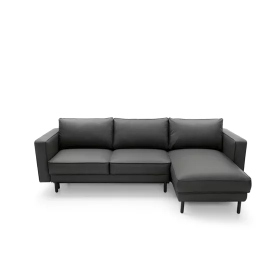  Coltar Extensibil California, Universal, 262x156x87 h cm, Piele Ecologica, Negru picture - 7