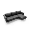  Coltar Extensibil California, Universal, 262x156x87 h cm, Piele Ecologica, Negru picture - 8