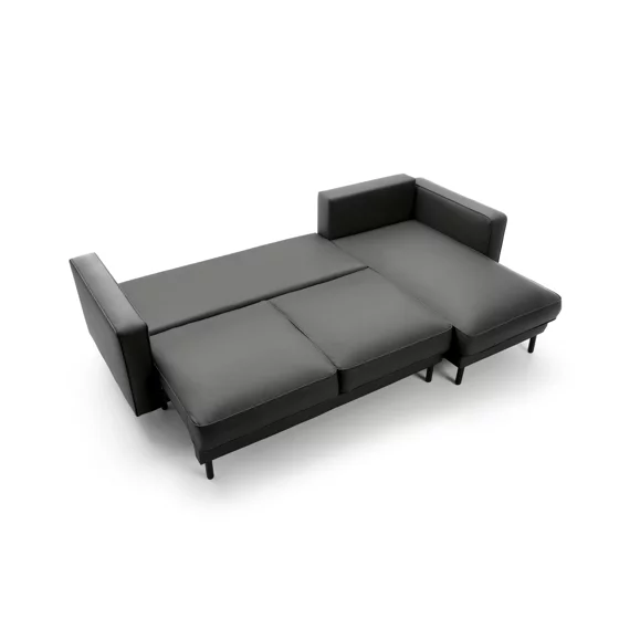  Coltar Extensibil California, Universal, 262x156x87 h cm, Piele Ecologica, Negru picture - 9