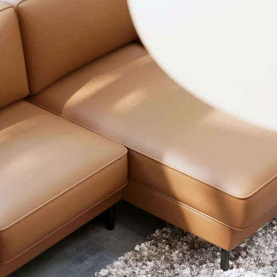 Coltar Extensibil California, Universal, 262x156x87 h cm, Piele Ecologica, Rust picture - 3