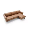 Coltar Extensibil California, Universal, 262x156x87 h cm, Piele Ecologica, Rust picture - 9