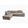 Coltar Extensibil cu Tabureti Amalfi, 272x230x77-92 h cm, Stofa Gri picture - 1