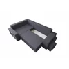 Coltar Extensibil Dallas Cu Tabureti,  265x182x68 h cm, Stofa Gri, Colt Stanga picture - 4