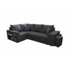 Coltar Extensibil Dallas Cu Tabureti,  265x182x68 h cm, Stofa Gri, Colt Stanga picture - 3