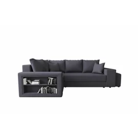 Coltar Extensibil Dallas Cu Tabureti,  265x182x68 h cm, Stofa Gri, Colt Stanga