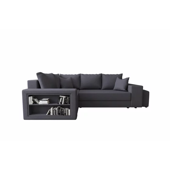 Coltar Extensibil Dallas Cu Tabureti,  265x182x68 h cm, Stofa Gri, Colt Stanga picture - 2