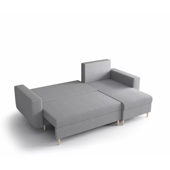 Coltar Extensibil Datong, Universal, Compartiment Depozitare, 240x145x85 h cm, Stofa, Gri picture - 4