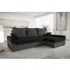 Coltar Extensibil Delmas, Universal, Compartiment Depozitare, 248x139x80 h cm, Stofa, Negru/Gri picture - 5