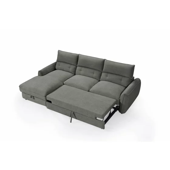 Coltar Extensibil Delpo, 284x162x94 cm, Stofa, Gri, picture - 3