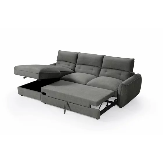 Coltar Extensibil Delpo, 284x162x94 cm, Stofa, Gri, picture - 4