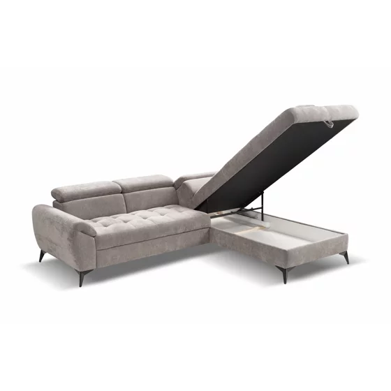 Coltar Extensibil Eden, 248x200x74-92 h cm, Stofa picture - 4