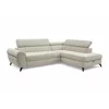 Coltar Extensibil Elena, 251x203x70-90 h cm, Stofa Gri Deschis picture - 3