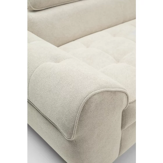 Coltar Extensibil Elena, 251x203x70-90 h cm, Stofa Gri Deschis picture - 6
