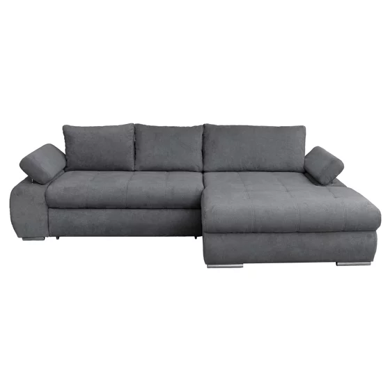 Coltar Extensibil Eternity, Spatiu de Depozitare, 295x177x90 h cm, Stofa, Gri picture - 4