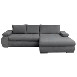 Coltar Extensibil Eternity, Spatiu de Depozitare, 295x177x90 h cm, Stofa, Gri