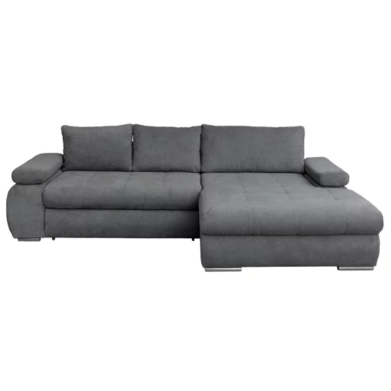 Coltar Extensibil Eternity, Spatiu de Depozitare, 295x177x90 h cm, Stofa, Gri picture - 1