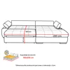 Coltar Extensibil Eternity, Spatiu de Depozitare, 295x177x90 h cm, Stofa, Gri picture - 9
