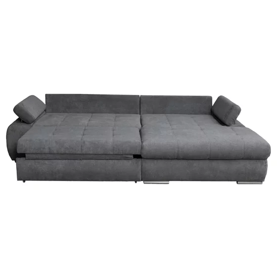 Coltar Extensibil Eternity, Spatiu de Depozitare, 295x177x90 h cm, Stofa, Gri picture - 8