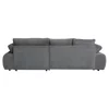 Coltar Extensibil Eternity, Spatiu de Depozitare, 295x177x90 h cm, Stofa, Gri picture - 6