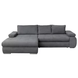 Coltar Extensibil Eternity, Spatiu de Depozitare, 295x177x90 h cm, Stofa, Gri