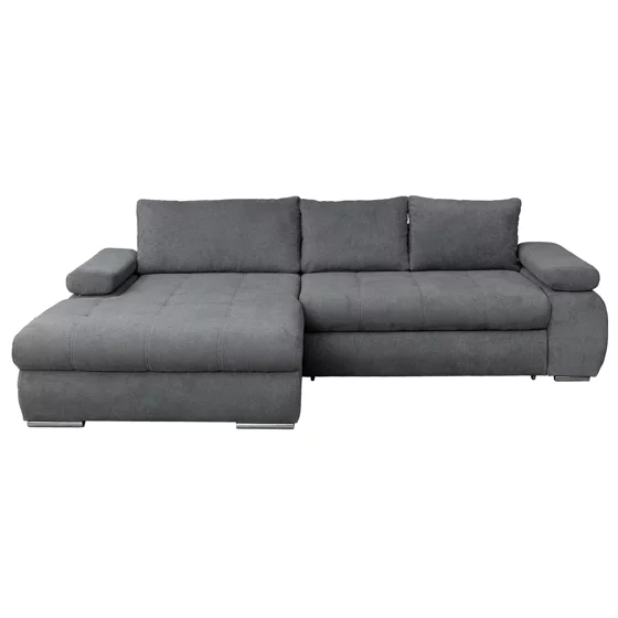 Coltar Extensibil Eternity, Spatiu de Depozitare, 295x177x90 h cm, Stofa, Gri picture - 2