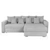 Coltar Extensibil Farum, Universal, Spatiu de Depozitare, 266x165x90 h cm Stofa, Gri Deschis picture - 1
