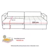 Coltar Extensibil Farum, Universal, Spatiu de Depozitare, 266x165x90 h cm Stofa, Gri Deschis picture - 7