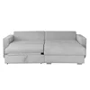 Coltar Extensibil Farum, Universal, Spatiu de Depozitare, 266x165x90 h cm Stofa, Gri Deschis picture - 2