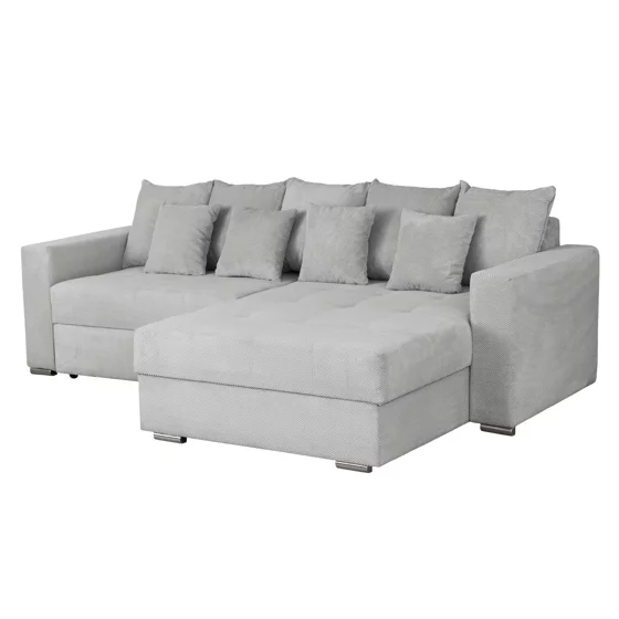 Coltar Extensibil Farum, Universal, Spatiu de Depozitare, 266x165x90 h cm Stofa, Gri Deschis picture - 5