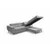 Coltar Extensibil Floris, 256x200x75-90 h cm, Stofa, Gri picture - 4
