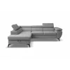 Coltar Extensibil Floris, 256x200x75-90 h cm, Stofa, Gri picture - 2