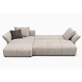 Coltar Extensibil Forio, 320/297x171x88 h cm, Stofa Maro Deschis