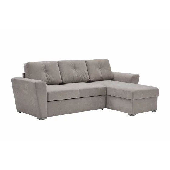 Coltar Extensibil Leyja, Universal, 244x157x86 h cm, Stofa Beige Nisip picture - 2