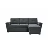 Coltar Extensibil Leyja, Universal, 244x157x86 h cm, Stofa Gri picture - 1