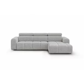 Coltar Extensibil Liguria, 300x185x84 h cm, Stofa Gri Deschis