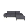Coltar Extensibil Luigi, 262x168x85 h cm, Stofa, Grafit picture - 2